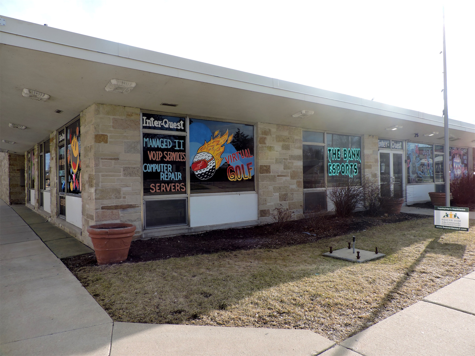 Exterior view of The Bank Esports building